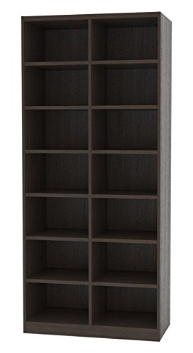 樂天商城 - 白井産業 木製 本 棚 ラック 高さ198 幅72 奥行44cm タナリオ オーダー メイド ダーク オーク 棚板12枚(TNL-EM19872FTF2DK)