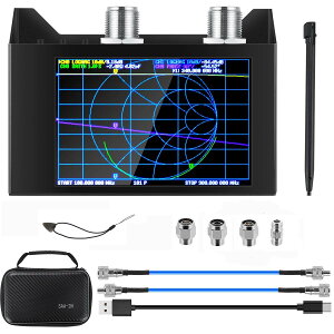 NanoVNA SAA-2N V2.2 ベクトルネットワークアナライザ 50KHz-3GHz HF VHF UHF アンテナアナライザ 測定Sパラメータ、デュプレクサ、電圧定在波比、位相、遅延