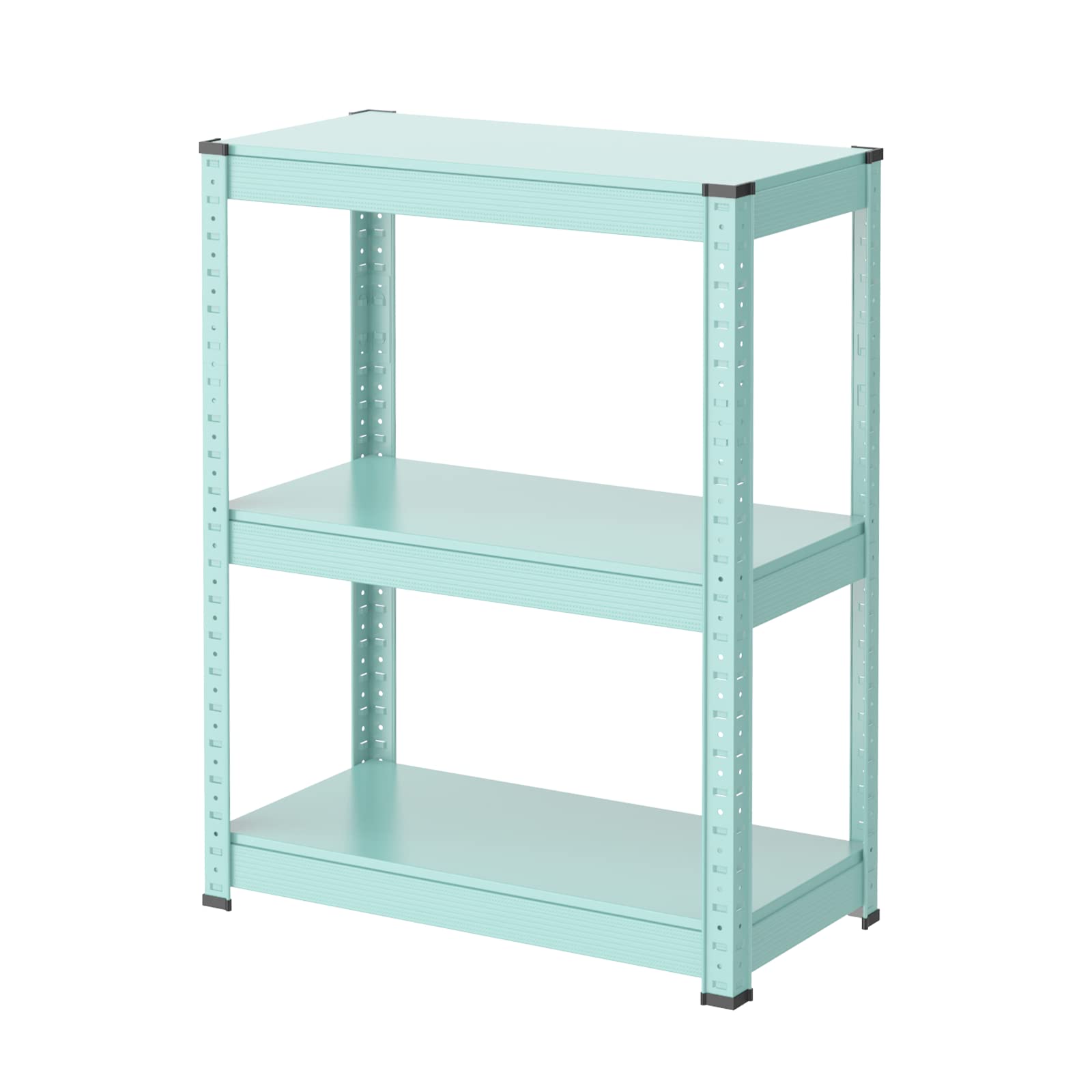 Umimileラック スチールラック 幅60cm 3段 耐荷重120kg/段 メタルラック (幅60×奥行30×高さ80cm, ブルー)
