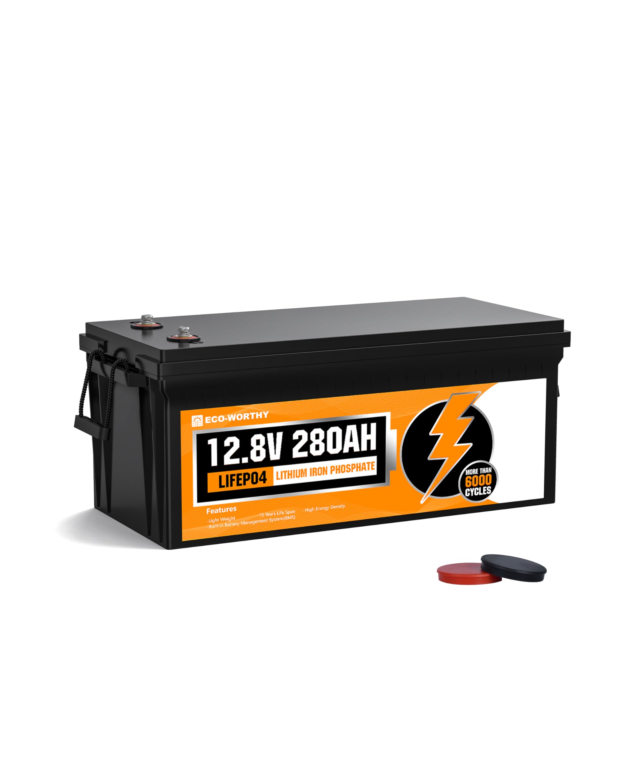 ECO-WORTHY 12V 280AH Ŵ।Хåƥ꡼ 6000ʾ 200A BMS¢ A졼 㲹 25...