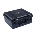 Lykus HC-3520 防水ケース 格子状カットスポンジが内蔵 内寸:35x30x16.5cm 一眼レフカメラ、レンズ、ピストルなどに適用