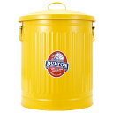 ダルトン(Dulton) ガベージカンLサイズ 24L イエロー ゴミを入れる物こそ綺麗だと思う物を使いたい ふた付きゴミ箱 ブリキ缶 高さ440mm 直径330mm 100-106-YLL