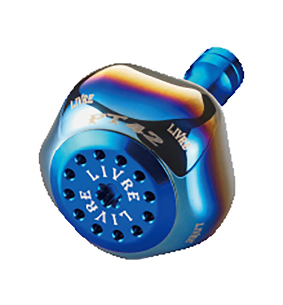 ・入数:1個 / タイプ:ノブ単体・対応リールメーカー:ダイワ (L) , LIVREハンドル (BJ/POWER シリーズ)・チタンノブカラー:ファイヤー / アルミノブカラー:ブルー・自重:29.1g・品番:10177 / 製品番号:PT42LBL-1【掴む、握る、握り込む】万能という終わりなき答えを形にし、カスタムノブを追求した五角形という新基準!! 軽く手を添えるようなリーリングから、力を入れて握り込むようなファイトに最適な「EPノブ」をベースに、軽く握っても抜けにくいグリップ力と、握り込んでも手に馴染む形状を追求した新感覚ハンドルノブ「PT シリーズ」! 全体的に凸凹を持たせた五角形のコーナーにメリハリを付けることで指の掛かり具合をさらに向上させました。 五角形の形状は、握り込むと見た目の大きさよりも小さく感じられ【サワラキャスティング、オモリグ、スピニングタイラバ、スーパーライトジギング(SLJ)、サーフ、ブレードジギングなど】において、 手に納まり・しっかりと握る事ができるので【超高速リ-リングから超低速リーリング】まで安定感のあるリーリングが可能となります! チタン製の薄肉(t0.6mm)から上下異なる穏やかな五角形パーツを専用の金具で加工! 手で握る感覚を徹底的に磨き上げた異形のハンドルノブ! 適合メーカーの純正ハンドルに装着させれている純正ノブを外し、カスタムノブを装着すれば手軽に使い勝手とドレスアップを手に入れることができます。非常に高い精度で製作されているので、ブレやガタつきはありません。