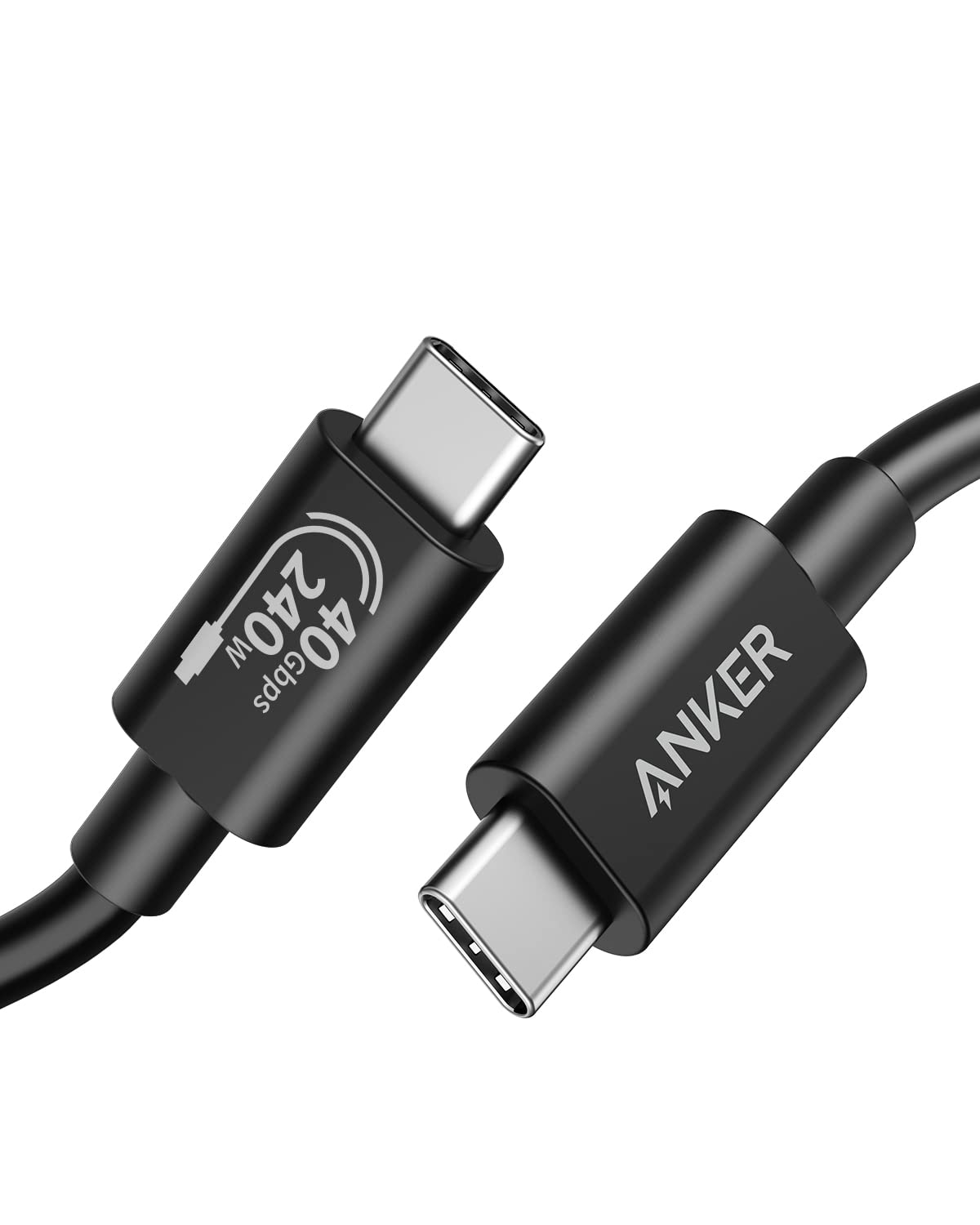 Anker 515 USB-C & USB-C ケーブル (USB4対応 1.0m) 8K 40Gbps高速データ転送 240W出力 対応 Galaxy iPad Pro MacBook Pro/Air 各種対応 ブラック