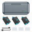 Vemico GoPro Hero 12バッテリー 充電器セット 3*1800mAh Hero 12/11/10/9 ブラック用 3個セットゴープロ予備バッテリー チャージャー Type C USB 収納式 急速充電器セット 対応種類 (Gopro Her