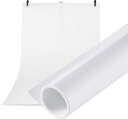 Meking 撮影用 PVC 120cm x300cm 背景布 バックペーパー ミラーとマット両面対応 ホワイト