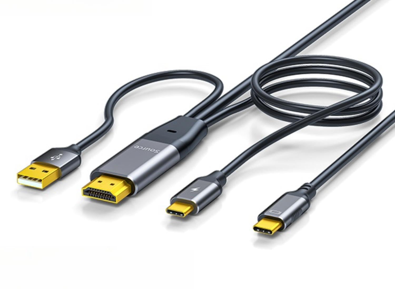 樂天商城 - HDMI to Type-C 変換ケーブル 4K＠60Hz 3M USB-C給電 Hdmi to USB Type C AR グラス HDM I 変換アダプター Xrea-l Nrea-l Air モバイルモニター XREA-L Beam US B-A タ
