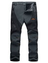 [MAGCOMSEN] 裏フリース パンツ メンズ 登山 秋 冬 厚手 裏起毛 パンツ 防風 防寒 作業着 ズボン 大きいサイズ パンツ 釣り キャンプ用 スキー グレー CN 5XL=日本サイズ3XL