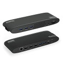 Plugable 14-in-1 USB-C トリプルモニタ ドッキングステーション 100W 充電 Windows Mac Chromebook 対応 - DisplayLink 使用