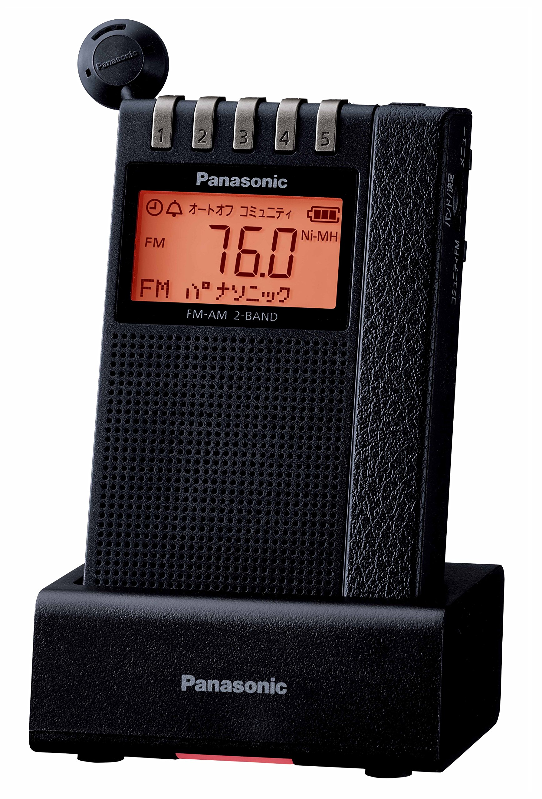 ѥʥ˥å ̶Х饸 FM/AM 2Х 磻FMб ƥʵǽդ° ֥å RF-ND380RK-K