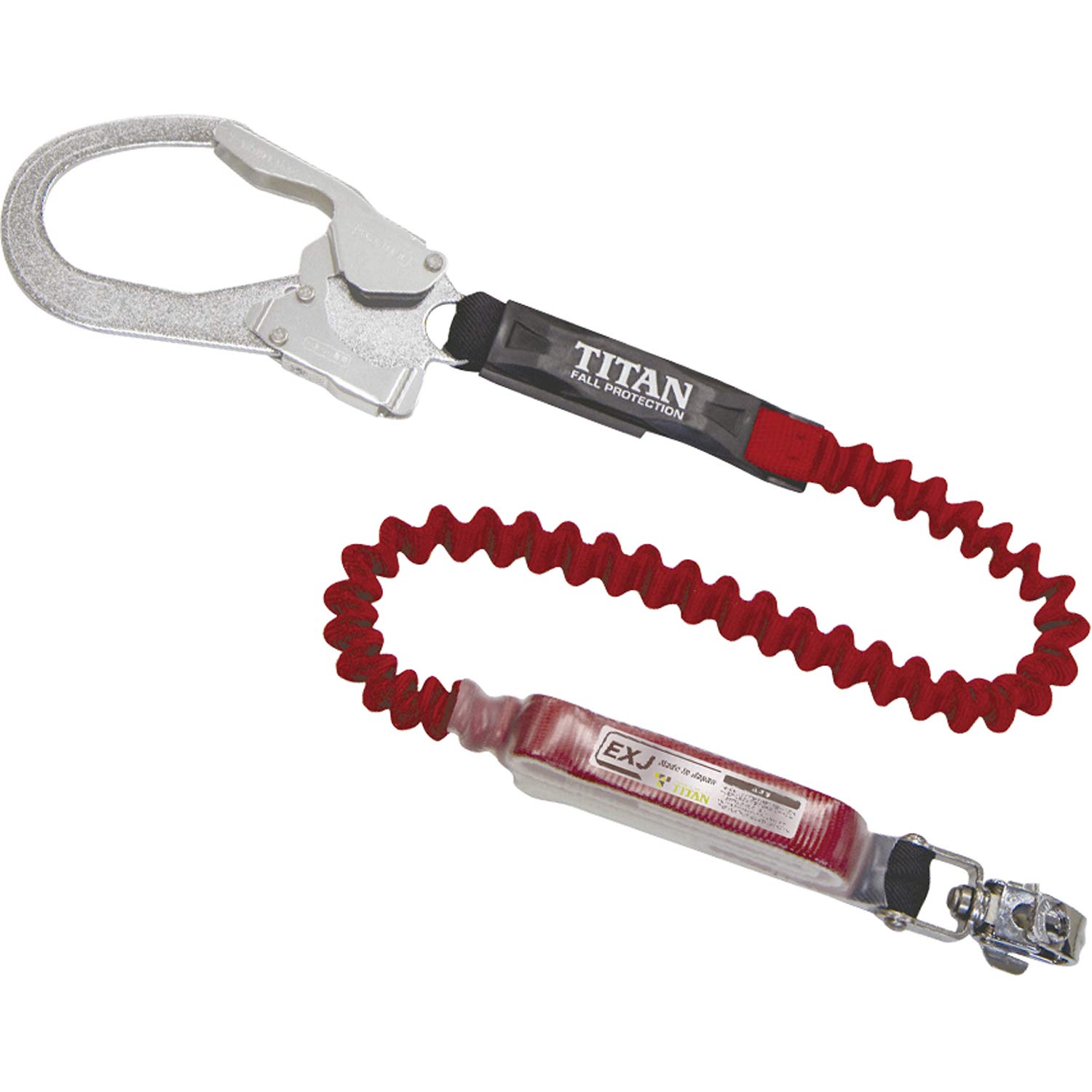 樂天商城 - タイタン(TITAN) 新規格 墜落制止用器具 EXJシングル 赤 EXJハーネス用ランヤード HL-ER