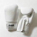 ISAMI イサミ スパーリンググローブ RS RS-002 14oz?16oz 本革 (白, 16oz)