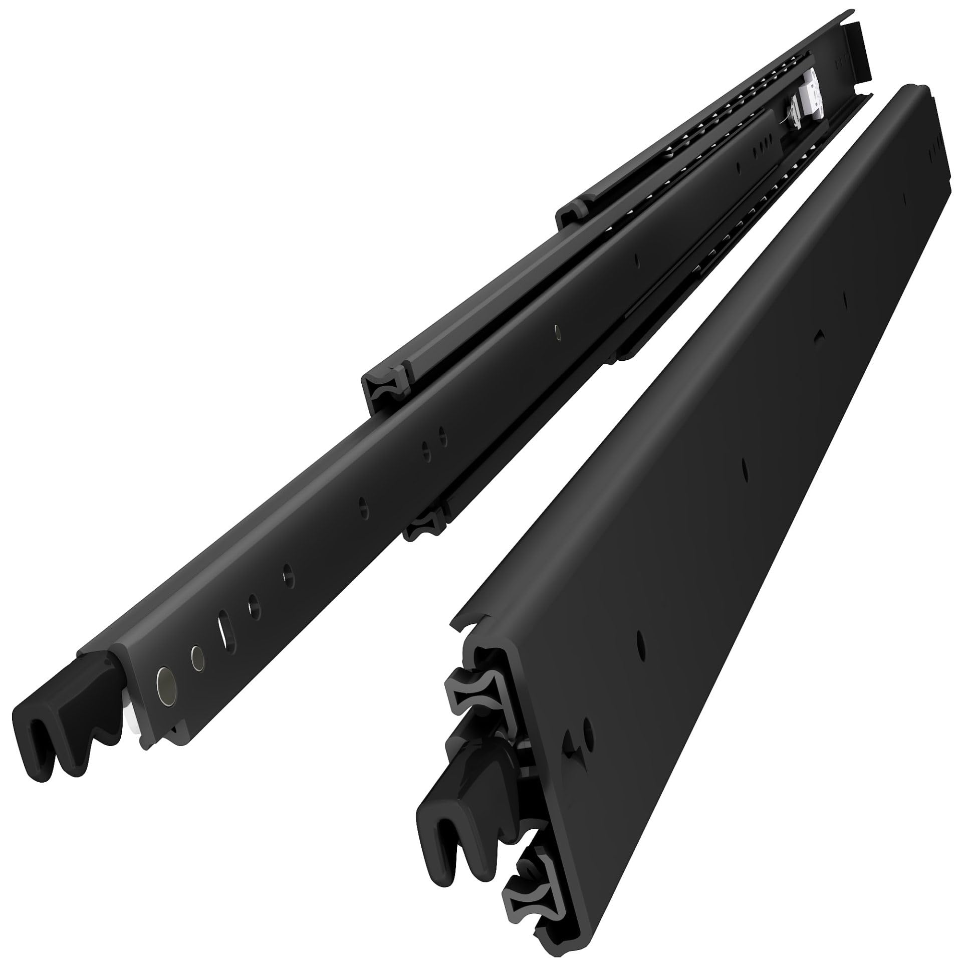 樂天商城 - VADANIA ブラック ロック付き 超重量用スライドレール 1200mm Heavy Duty引き出しスライド VD2576 工業用レール 左右1セット