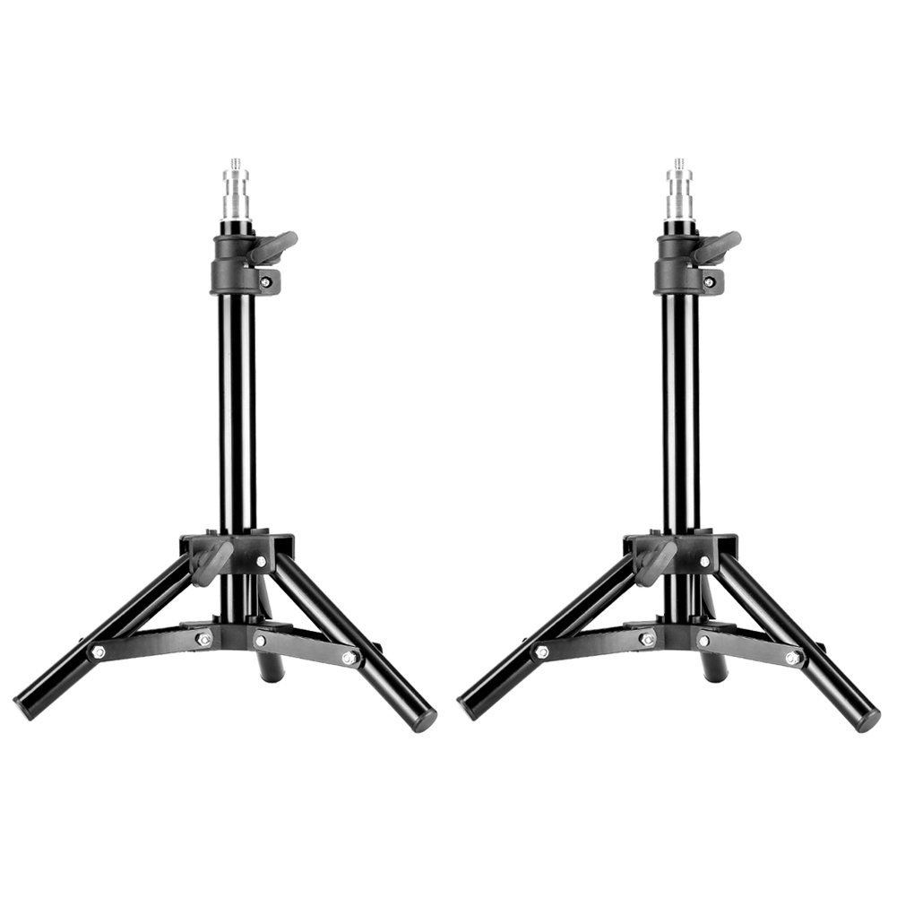 NEEWER フォトスタジオ50cm/20inアルミミニテーブルトップバックライトスタンド (2スタンド)