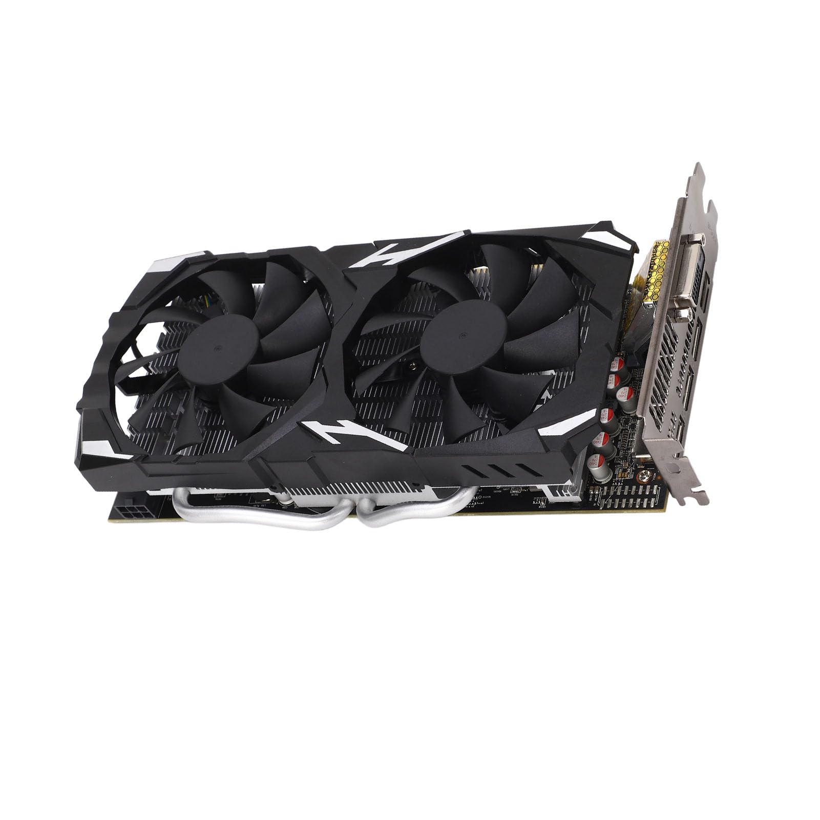 ・8GB GDDR5メモリ: 1284MHzのGPU速度と最大7000MHzの高性能ゲームメモリを備えた強力なグラフィックス処理能力を備え、ゲームとアプリケーション体験をスムーズにします。・優れたゲーム性能: DP、高解像度マルチメディア インターフェイス、DVI D 出力ポートを搭載し、HD、60Hz 出力 4K 解像度をサポートするこれらのコアは、ゲーム性能を大幅に向上させ、より大規模なゲームに適応し、さまざまな 1080P 品質の 3A ゲームをスムーズにサポートできます。・PCI EXPRESS 3.0：プラグアンドプレイで使いやすいPCI Express 3.0グラフィックスカードスロットを採用。同時に、耐久性と実用性に優れ、長寿命の2048ストリームプロセッサチップを搭載しています。・デュアル冷却ファン: グラフィックス カードにはデュアル冷却ファンがあり、より多くのエアフローを提供して涼しく静かなゲーム体験を提供します。優れた品質の電気部品と PCB ボードにより、安全性と安定性が保証されます。・素晴らしい選択: ゲーム用グラフィックス カードは、3D CAD、CAM、ビデオおよび画像編集、ゲームのプレイのための真の新しいスターター カードです。デスクトップケースに余裕がある場合は、これでデュアルモニターを実行でき、うまく機能します.