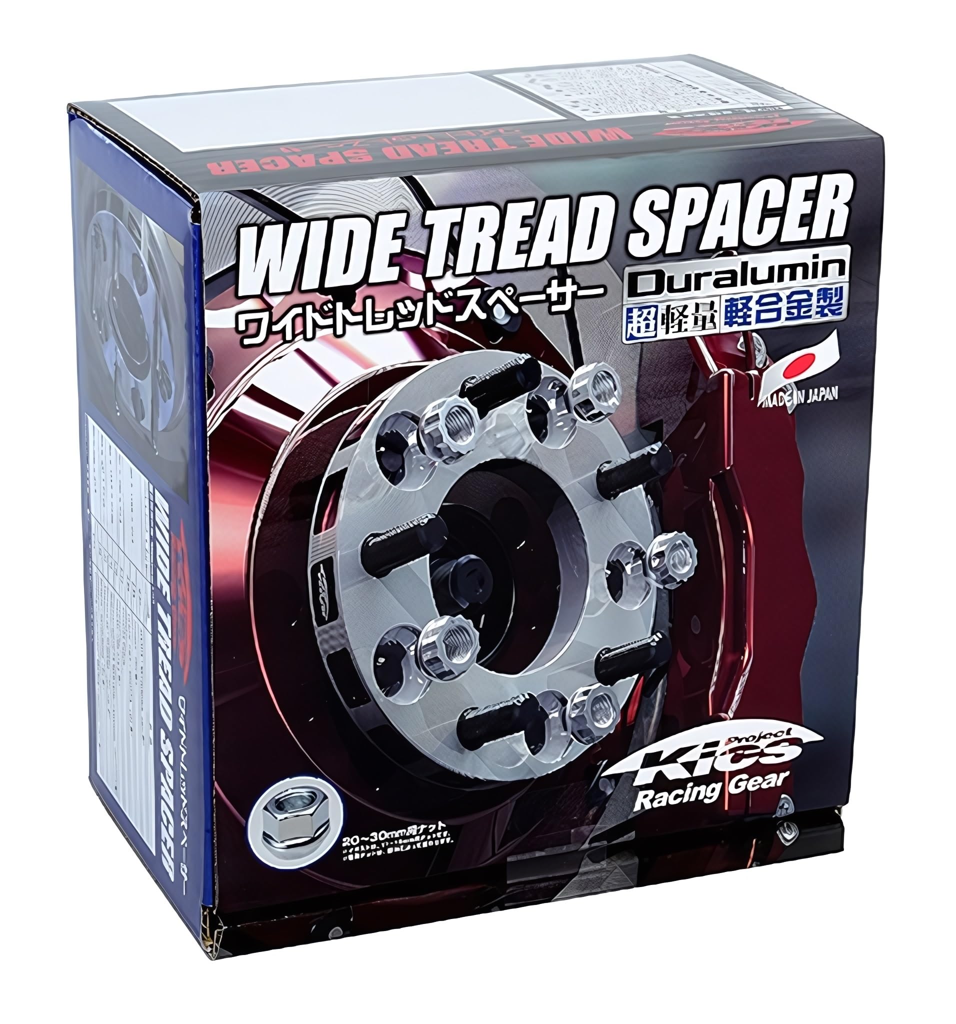 KYO-EI(協永産業) Kics ワイドトレッドスペーサー M12×P1.5 4H PCD114.3 厚み30mm 2枚入り 4130W1