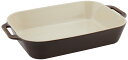 staub ストウブ 「 レクタンギュラー ディッシュ アンティーク グレー 34×24cm 」 セラミック グラタン皿 オーブン 電子レンジ対応 【日本正規販売品】 Dish 40511-888