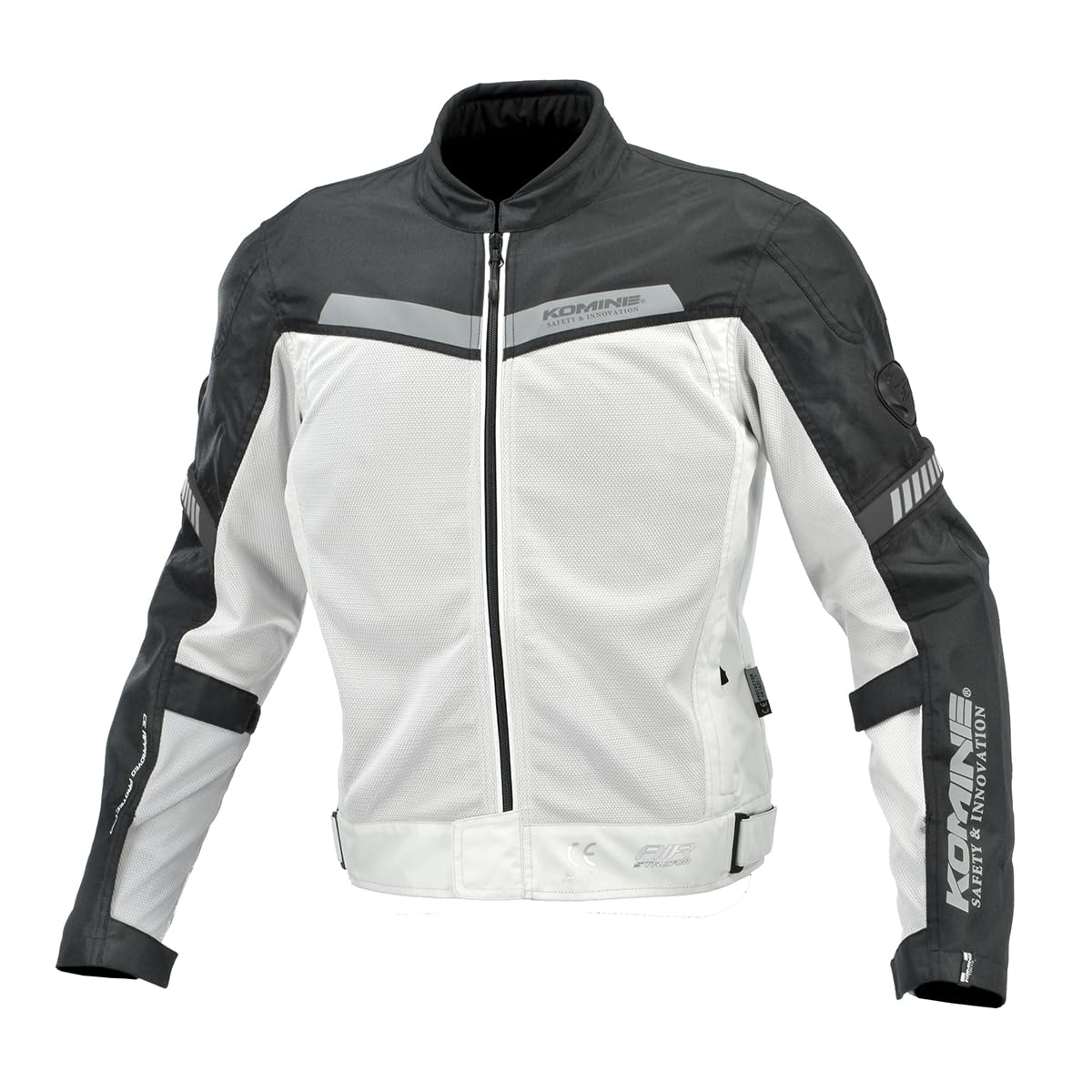[KOMINE] バイク用ジャケット 07-1274 メンズ Light Grey Black M JK-1274