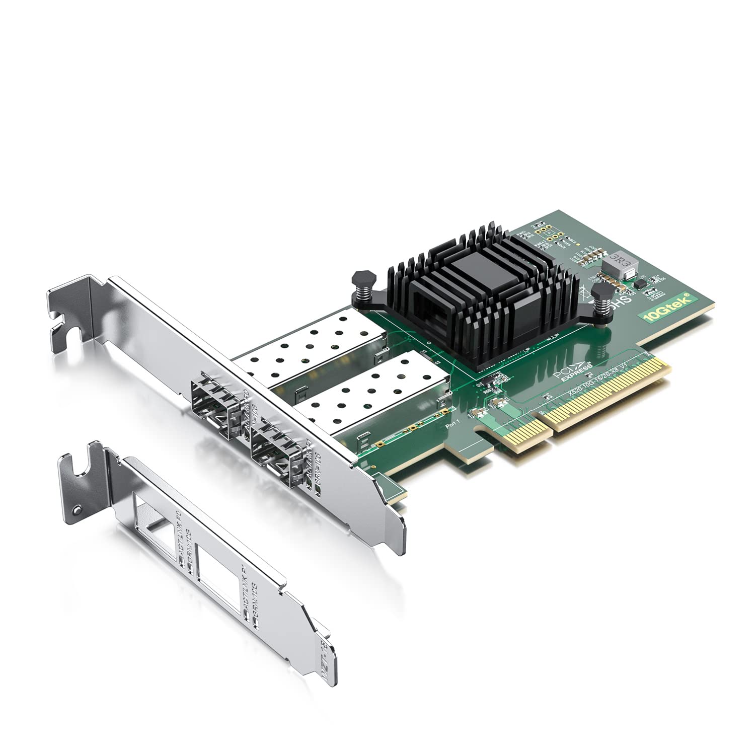 10Gtek 10G PCI-E NIC ネットワークカード, Intel X520-DA2/X520-SR2互換, デュアルSFP+ポート, Intel ..