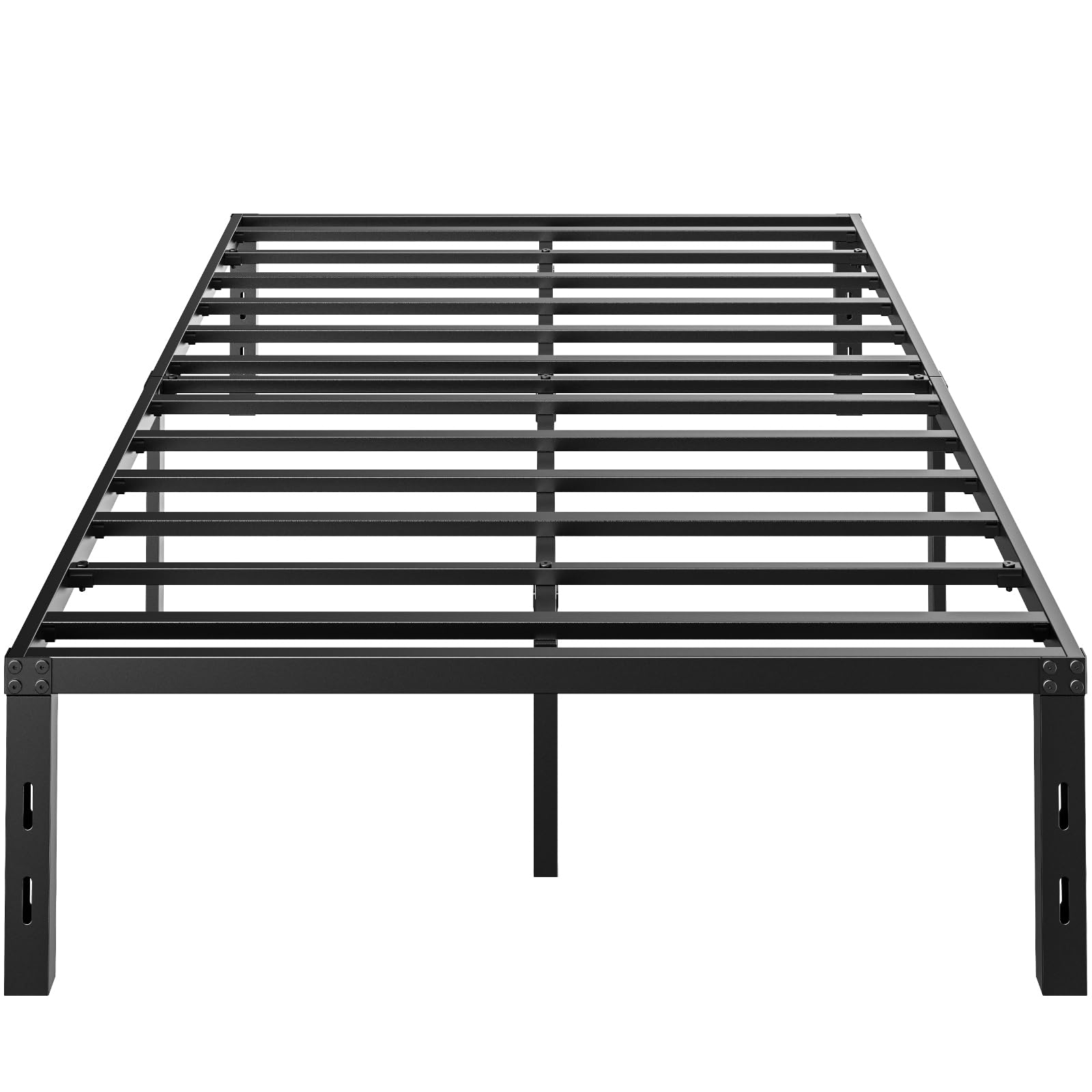 樂天商城 - HUANUO(ファーノー) ベッドフレーム セミダブル 耐荷重600kg bed frame パイプベッド ベッド下収納可能 静音 安定 耐久性高い 組み立て簡単 スチール 195×120×36cm