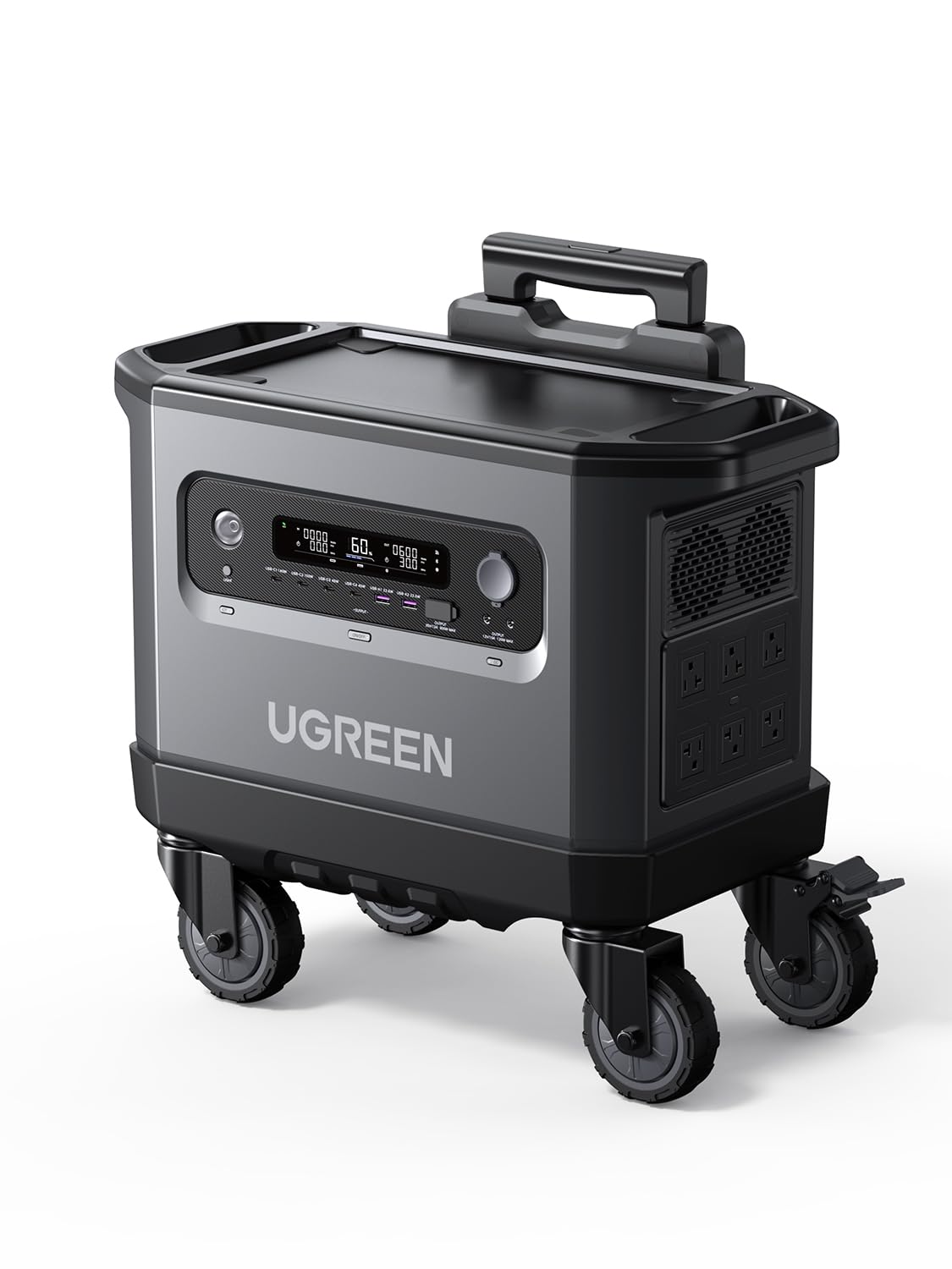 UGREEN ポータブル電源 2000W/2048Wh大容量 最大3000W出力 拡張バッテリー対応 10年以上寿命 蓄電池 出..