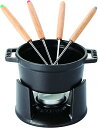 staub ストウブ 「 ミニ チョコレート フォンデュセット ブラック 10cm 」 フォンデュ鍋 【日本正規販売品】 Speciality 40509-587