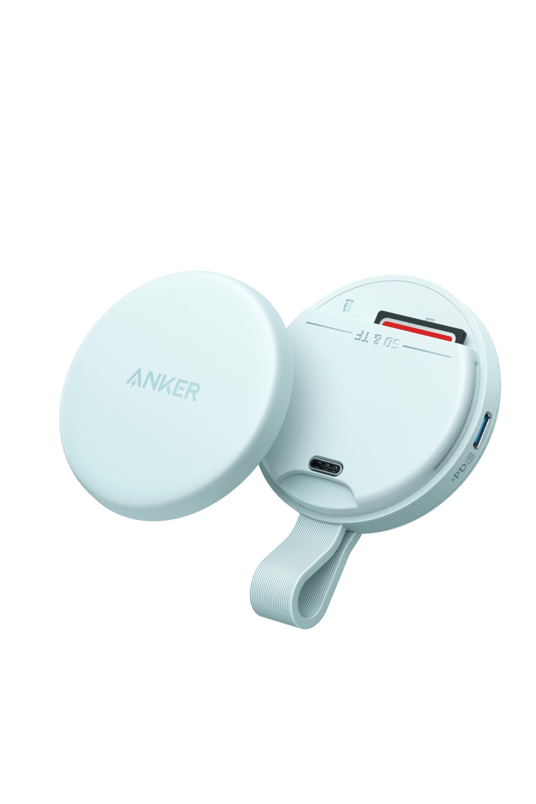 Anker MagGo USB-C �����ɥ꡼���� (3-in-1, 10Gbps) �ߥ�ȥ֥롼 USB PD�б�USB-C�ݡ��� SD�����ɥ����å� microSD�����ɥ����åȺ���10Gbps�ǹ�®�ǡ���ž�� ����42.5W����� �ѥ����롼��®����