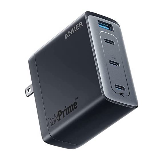 Anker 747 Charger (GaNPrime 150W) (USB PD 充電器 USB-A & USB-C 4ポート) Pad iPhone Galaxy Android スマートフォン ノートPC 各種 その他機器対応 (ブラック)