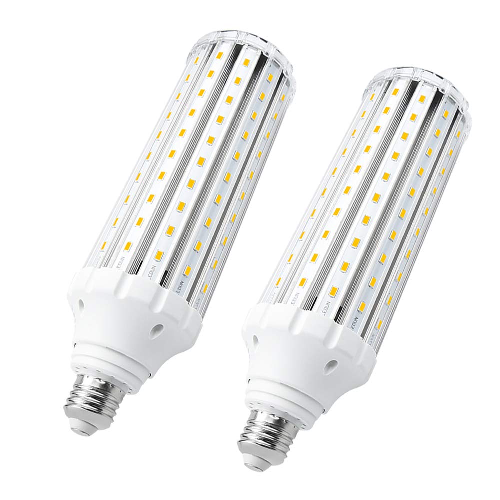 E26口金 45W トウモロコシ型 LEDコーンライト 400W相当 水銀灯 led 代替 屋内外兼用 超高輝度 2個セット 昼光色 (AC85-265V)