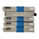 【.co.jp限定】OKI用 TNR-C4K TNR-C4KK1 TNR-C4KC1 TNR-C4KM1 TNR-C4KY1 (4色セット BK/C/M/Y)互換トナーカートリッジ 対応機種:OKI C511dn/C531dn/MC562dn/MC562d