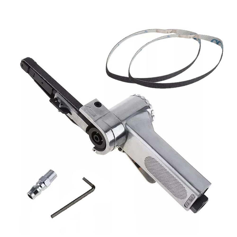 YWHWLX 空気圧ベルトサンダー エアーベルトサンダーポリッシャー 16000rpm 研磨ツール エアツール 金属..