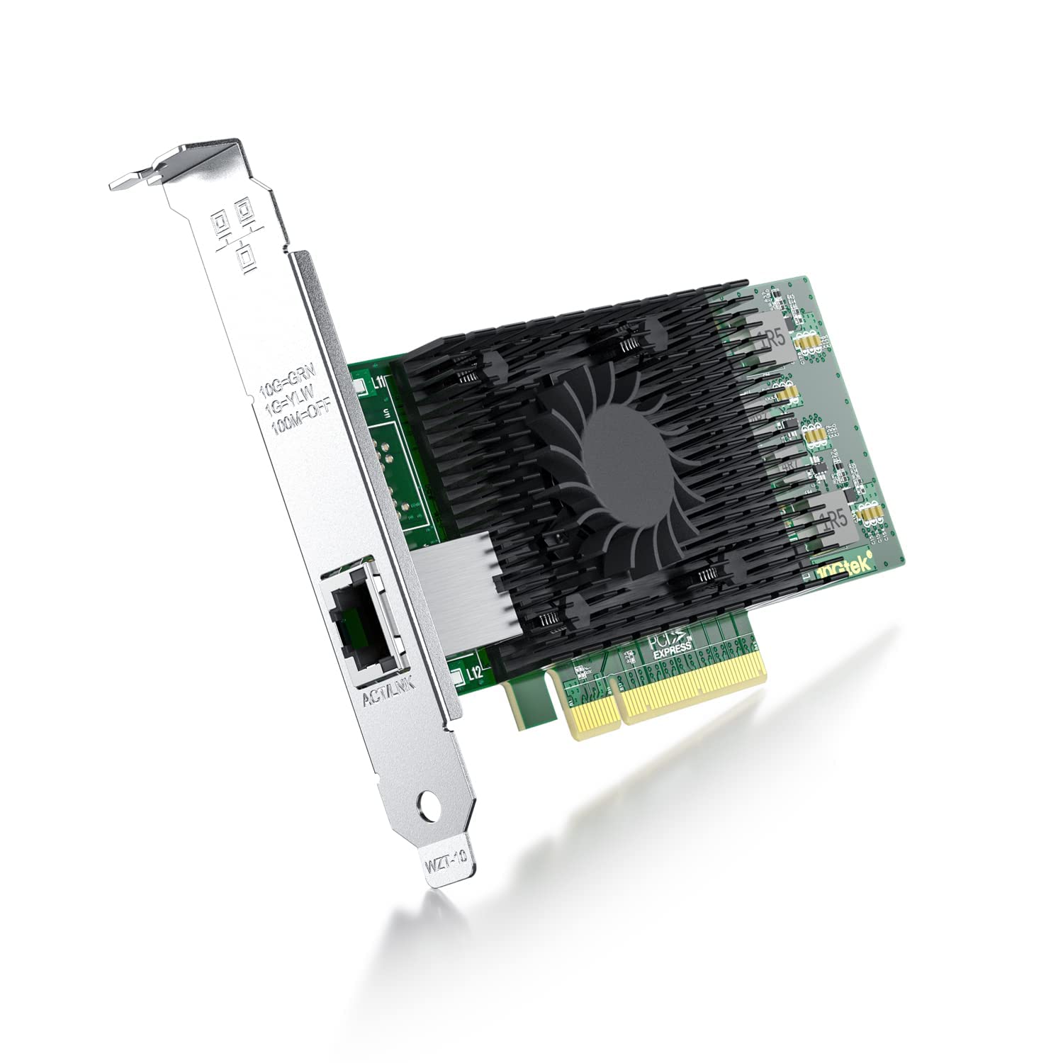 ipolex 10Gb NIC PCI-E ネットワークカード,シングル RJ45ポート,Intel X540-T1コントローラ付き,PCI-E X8,PCI Express LANアダプタ,Windows Server、Linux、Vmware対応