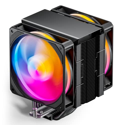 Novonest CPUクーラー 空冷 CPUファン 静音 サイドフロー型 シングルタワー デュアルPWMファン cpu fan [Intel/AMD両対応] LGA1700/2011/2066に対応 AM5/AM4に対応 6本ヒートパイプ cpu coo
