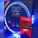 TOSY フライングディスク - 1600万色RGBまたは36個のLED、非常に明るい、スマートモード、自動ライトアップ、充電式、クリスマス、誕生日、キャンプギ...