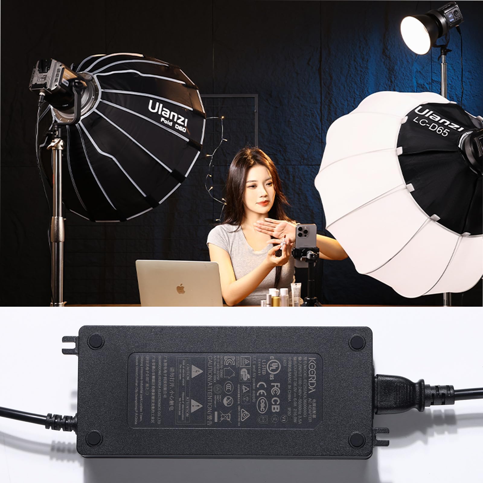 樂天商城 - Ulanzi 200W cob ライトアクセサリー 電源アダプター