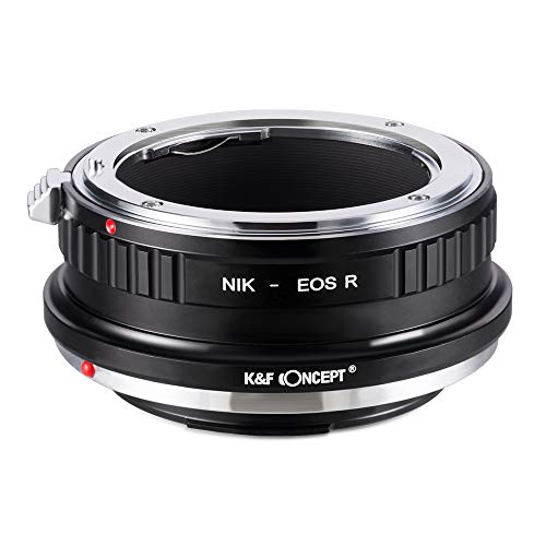 K&F Concept マウントアダプター Nikonレンズ-Canon EOS Rカメラ装着 ニコンF-キャノンRF 無限遠実現 メーカー直営店
