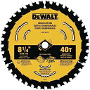 デウォルト(DEWALT) Circular Saw Blade, Tungsten Carbide, 40 Teeth, 8-1/4-In. DWA181440