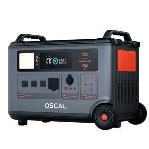 OSCAL PowerMax3600 ݡ֥Ÿ Ŵ Ĺ̿ 3600Wh/3000W (ִ6000W)   1.2֥ե뽼 AC100V UPSǽդ  50Hz/60Hzб ť3500ʾ 