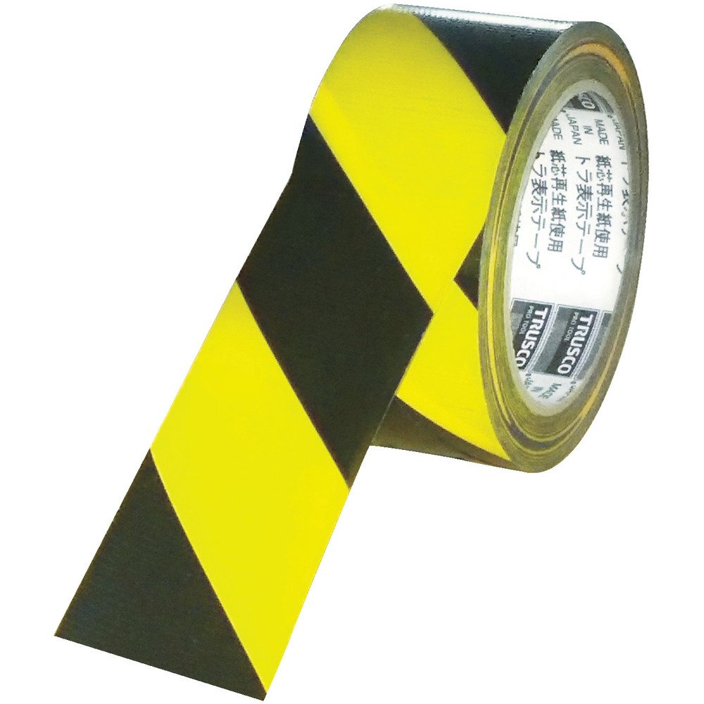 樂天商城 - TRUSCO(トラスコ) トラ表示テープ 75mm×25m TRTR-7525YB × 40巻 【ケース販売】