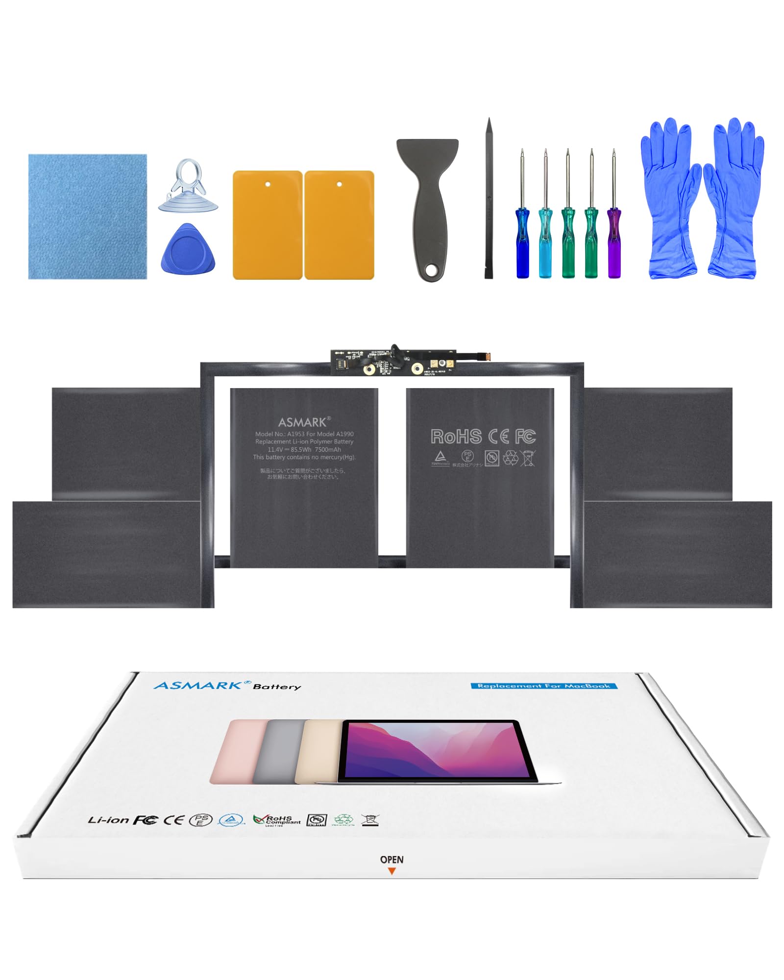 ASMARK Macbook Pro A1990 Хåƥ꡼  Ŭ 15 2018-2019 A1953 Хåƥ꡼ 15-in...
