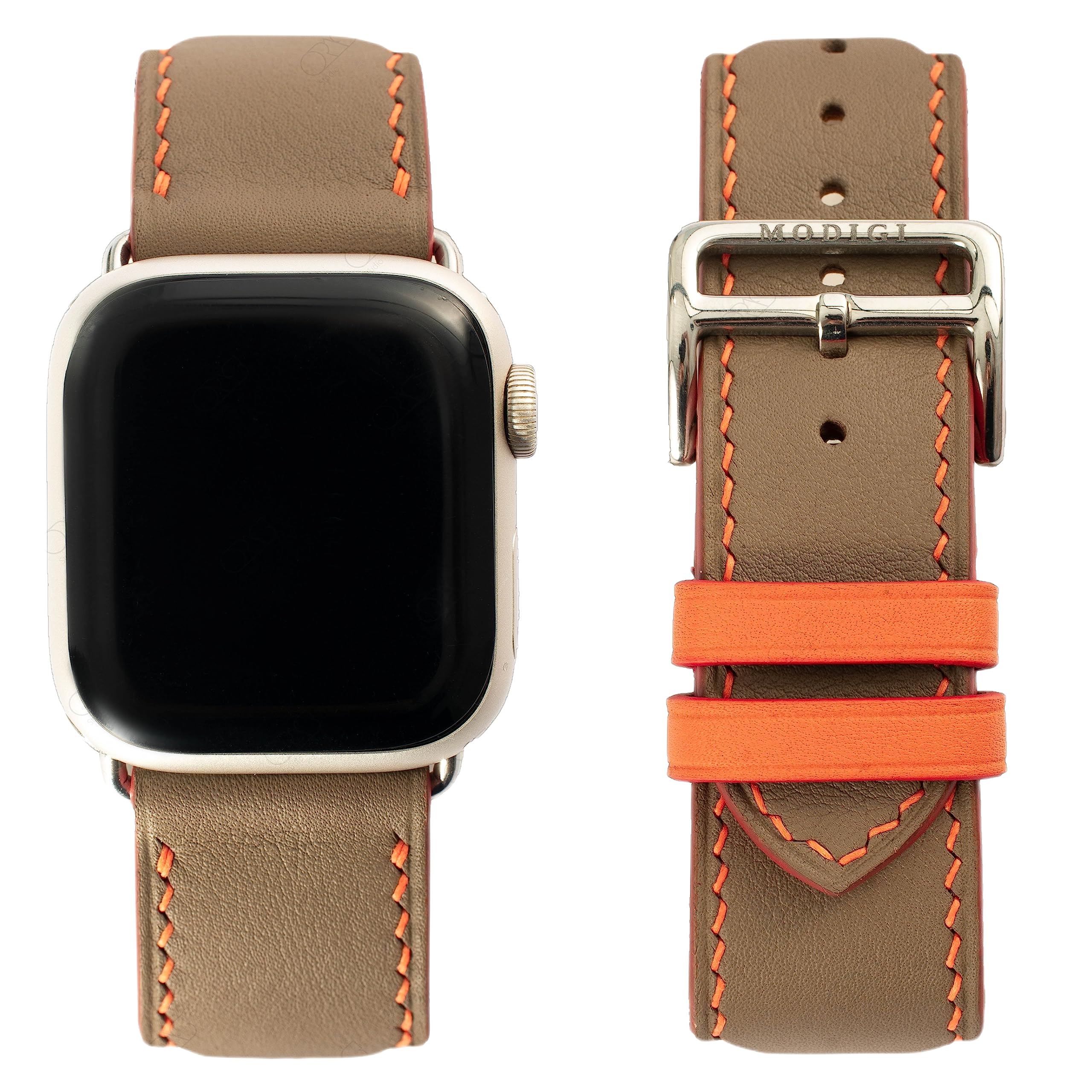 樂天商城 - MODIGI コンパチブル Apple Watch用 バンド アップルウォッチ バンド レザー ベルト 本革 高級手作り Veau Swift 皮ベルト 40mm 41mm 42mm 44mm 45mm 46mm 49mm Ultra 1/2/ SE 1/
