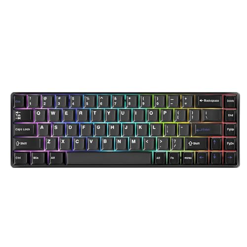 DrunkDeer G65 ラピッドトリガー メカニカルキーボード 磁気スイッチ ゲーム用 RGB PBTキーキャップ 65..