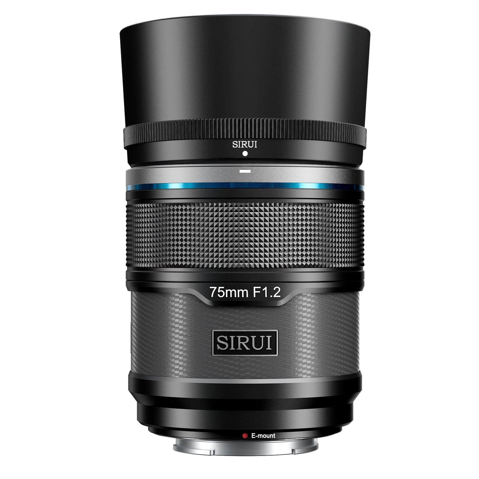 樂天商城 - SIRUI Sniper 75mm オートフォーカスレンズ、F1.2 望遠 APS-C カメラレンズ、A5 A6 A7 FX A9 ZV-E シリーズ用 (E マウント、ブラック)