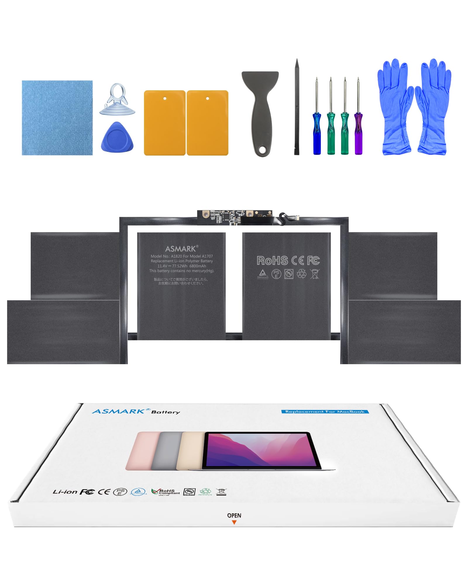 ASMARK Macbook Pro A1707 Хåƥ꡼  Ŭ 15 2016-2017 A1820 Хåƥ꡼ 15-in...
