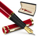 Wordsworth & Black Fountain Pen Set, 18K Glided Extra Fine Nib, Includes 24 Pack...