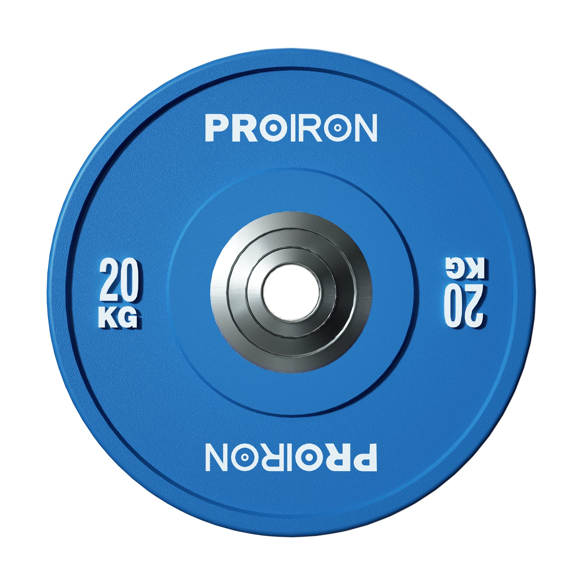 PROIRON ダンベル プレート バーベル プレート 20kg 1個 オリンピックバーベルプレート トレーニングバンパープレート ヘビープレート 穴開きプレート 穴径50mm 音振動軽減