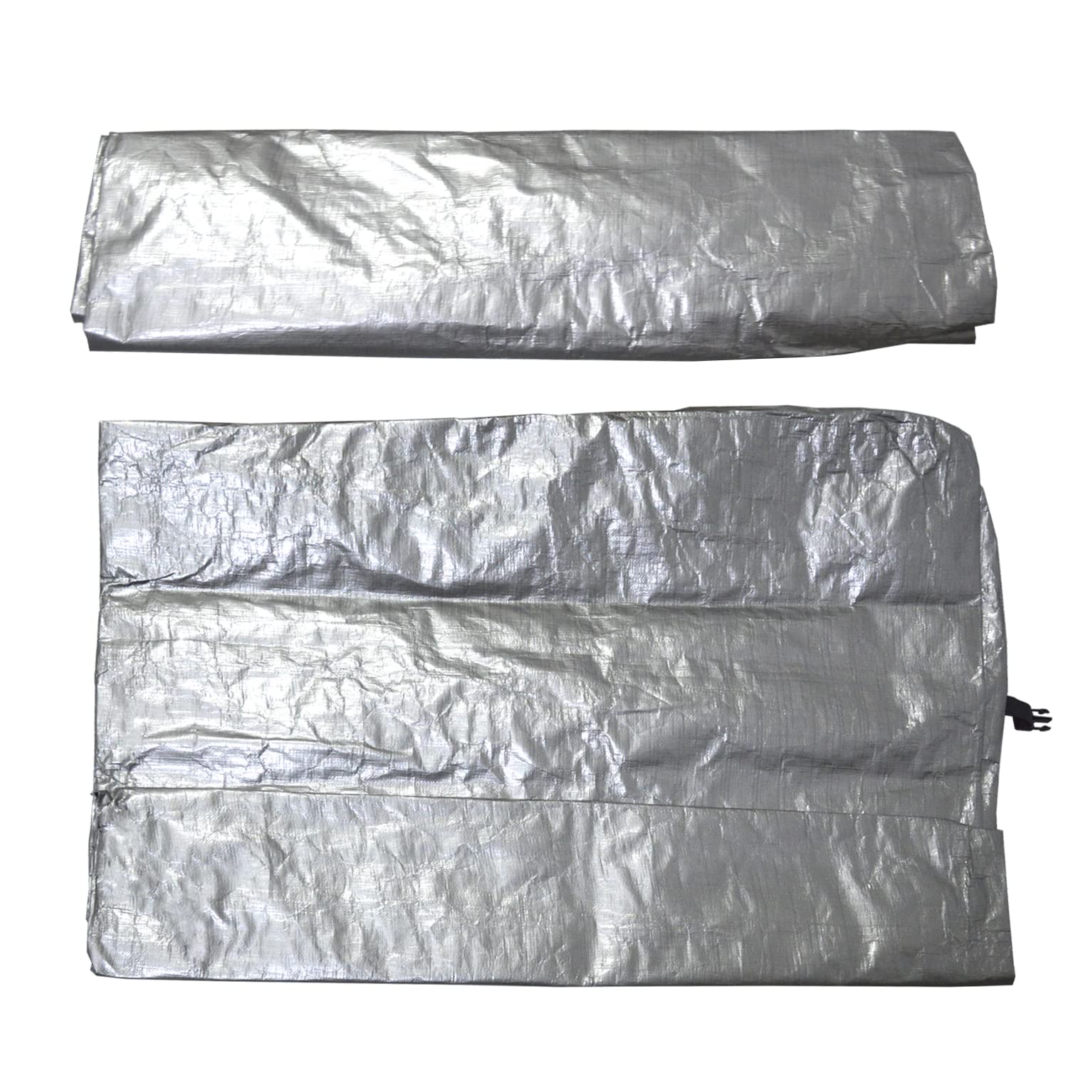 KAIDIDA サイクルハウス 替えシート 3台用 サイクルハウス 替えカバー 色むら 訳あり シルバー 軽量 高耐久 耐候性 防風 雨よけ