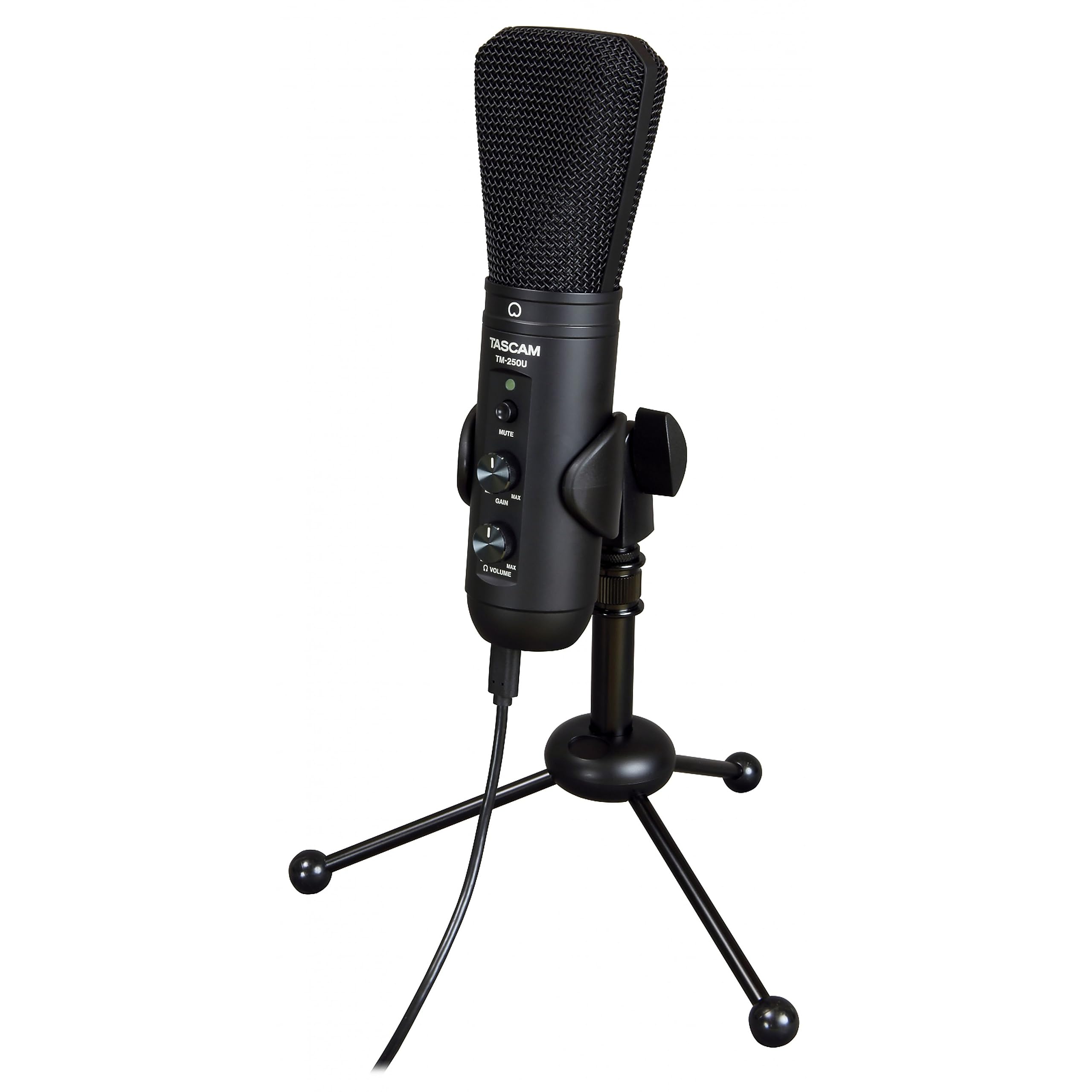 TASCAM(タスカム) TM-250U 超単一指向性 コンデンサーマイク USBマイク Youtube ウェブ会議 テレワーク ライブ配信 PS4 PS5 ゲーミング ゲーム実況 カラオケ ポケカラ