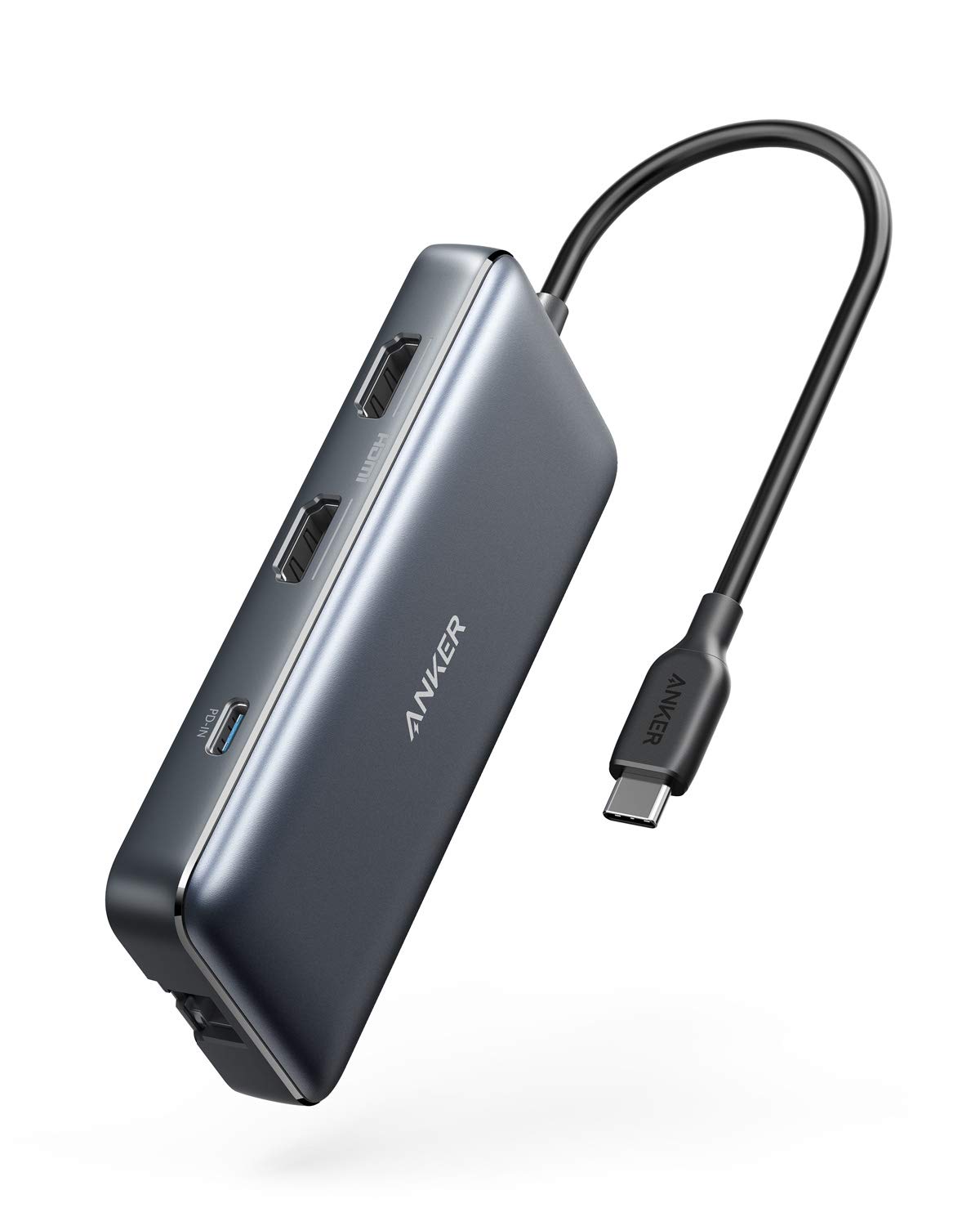 Anker PowerExpand 8-in-1 USB-C PD Media Hub/高速データ転送/充電ポート/4K HDMI出力/SD & MicroSDカードリーダー モバイルデバイス対応/効率的なデバイス接続