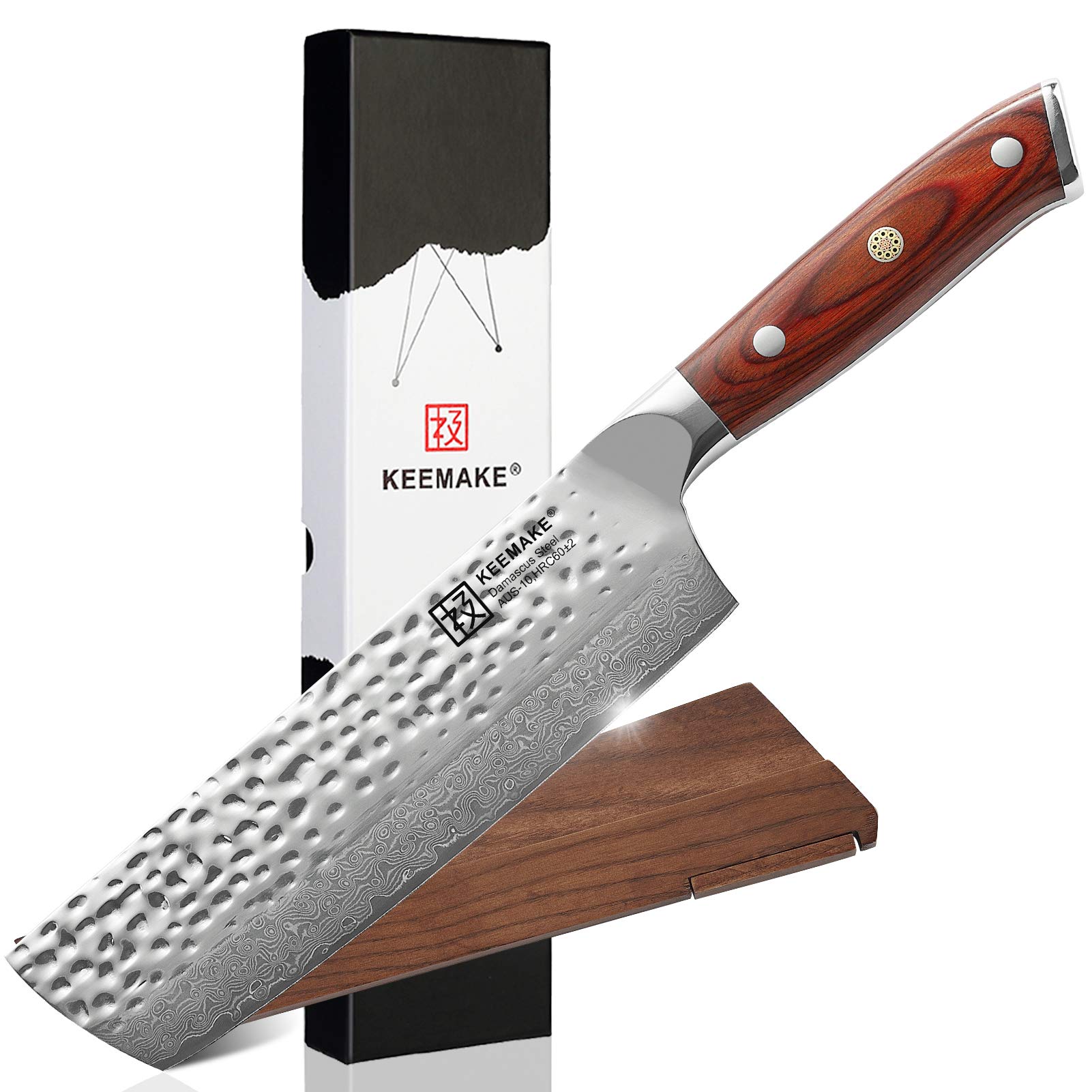 クリ... |
![KEEMAKE 包丁 菜切り包丁 牛刀 シェフナイフ 180MM サヤ付 ダマスカス 67層 槌目 ステンレス 鋼 家庭用 果物ナイフ 三徳包丁 万能包丁 野菜...